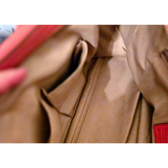 Coach 23574 LEGACY HALEY SATCHEL-Doctor LEATHER In Bright Coral & Silver - Picture 12 of 13